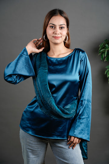 The Draped Ruffle Top