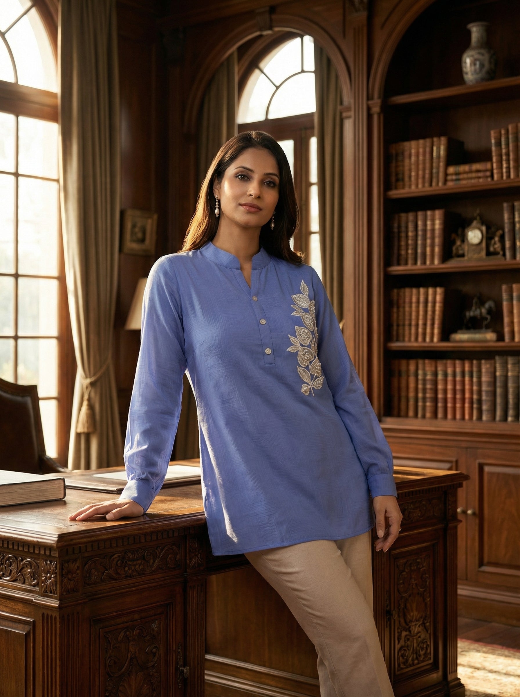 Lavender Bloom Heirloom Tunic