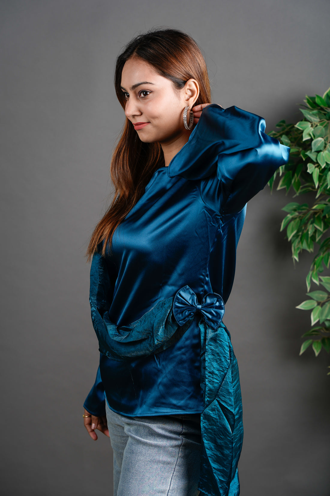 The Draped Ruffle Top
