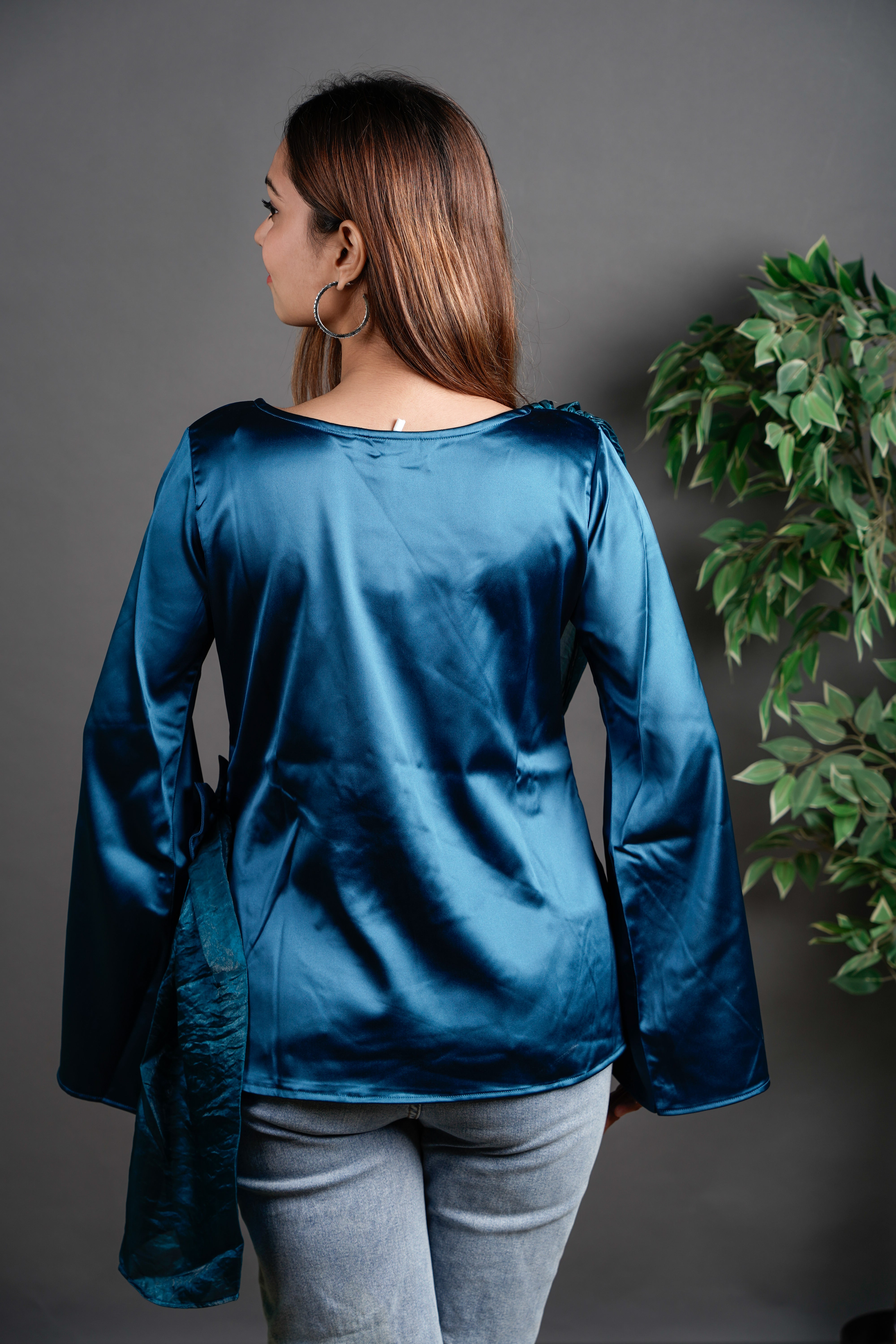 The Draped Ruffle Top