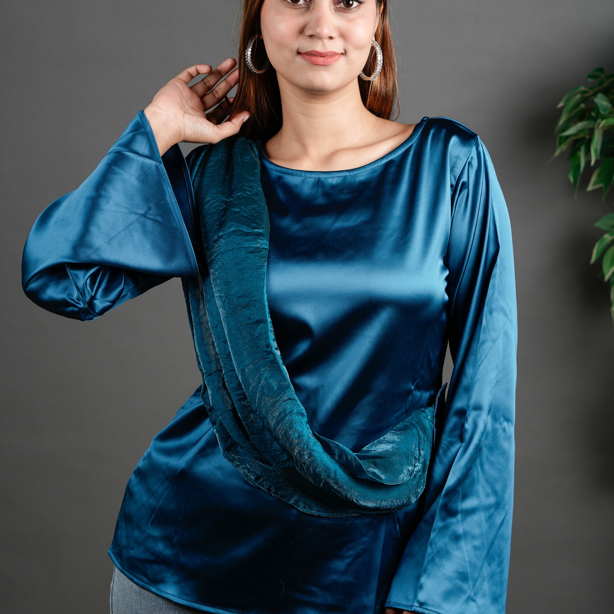 The Draped Ruffle Top