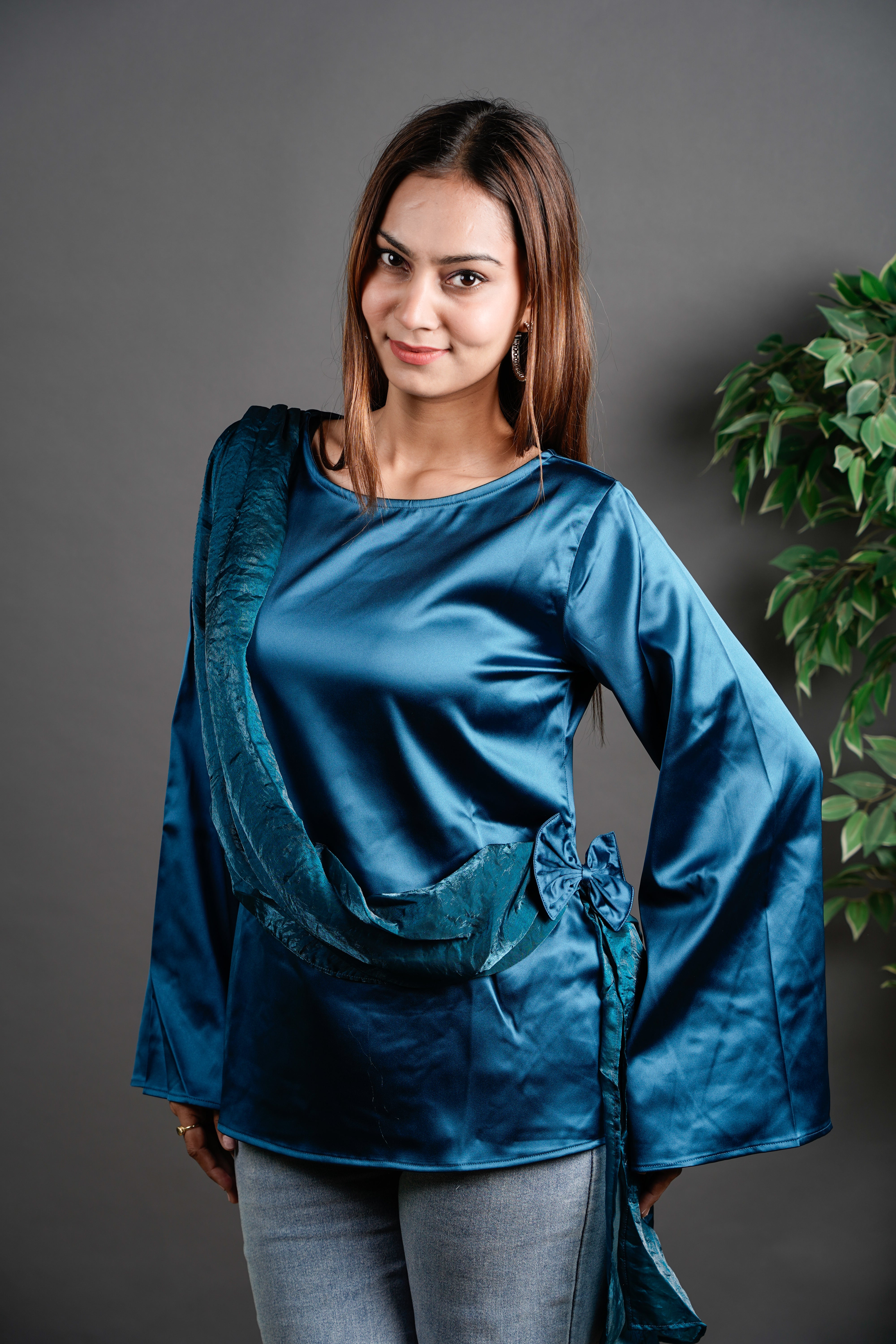 The Draped Ruffle Top