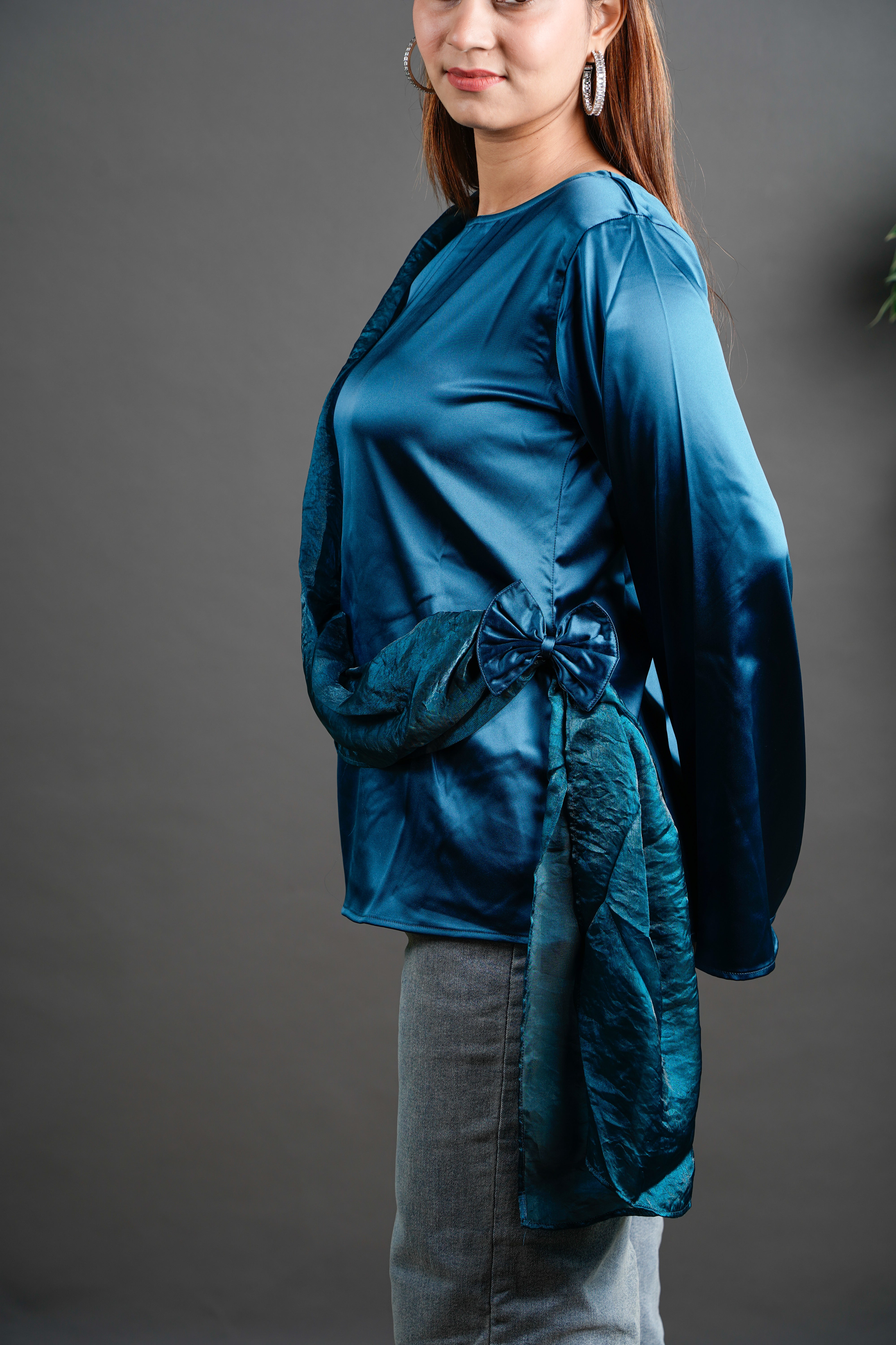 The Draped Ruffle Top