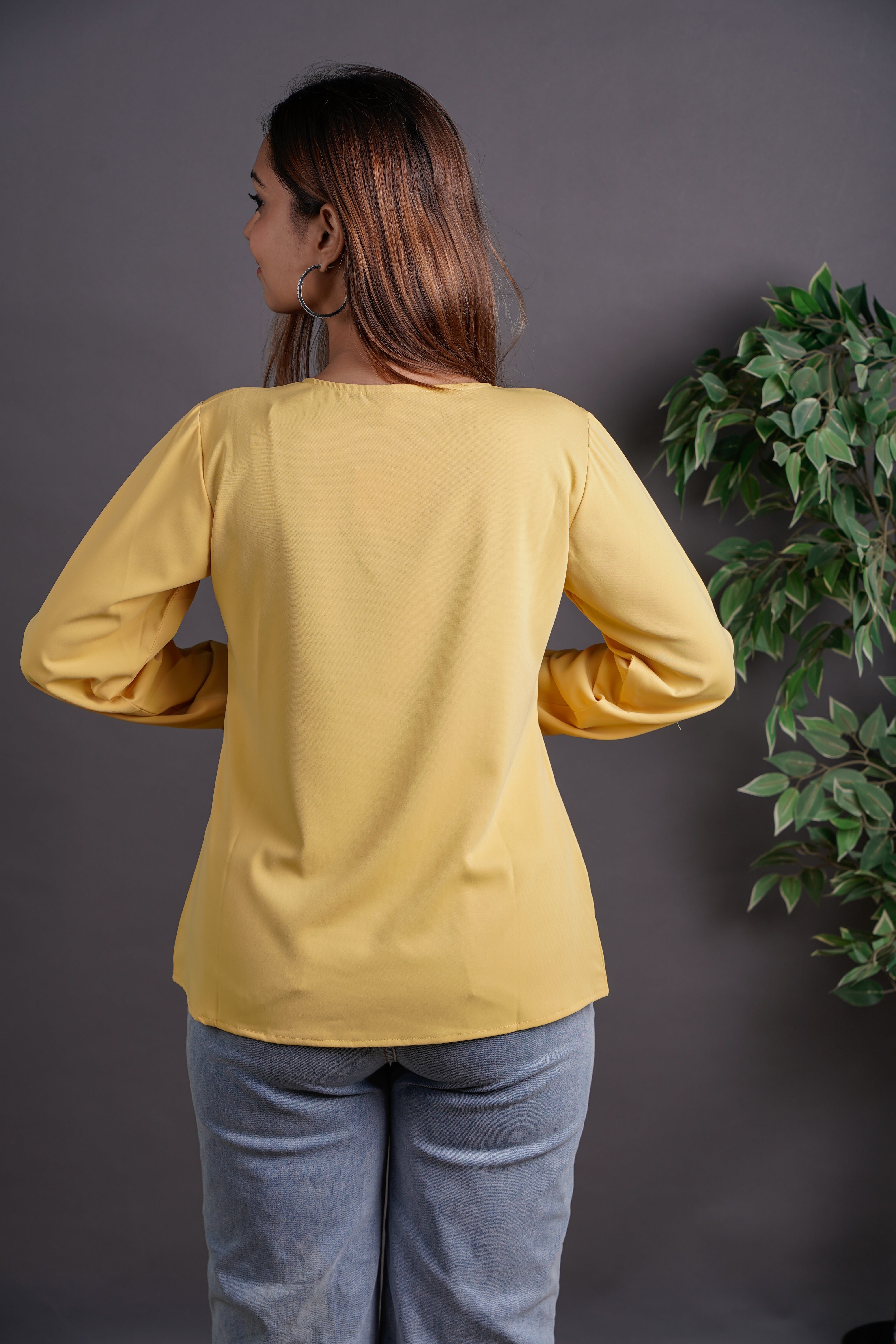 The Offset Collar Top