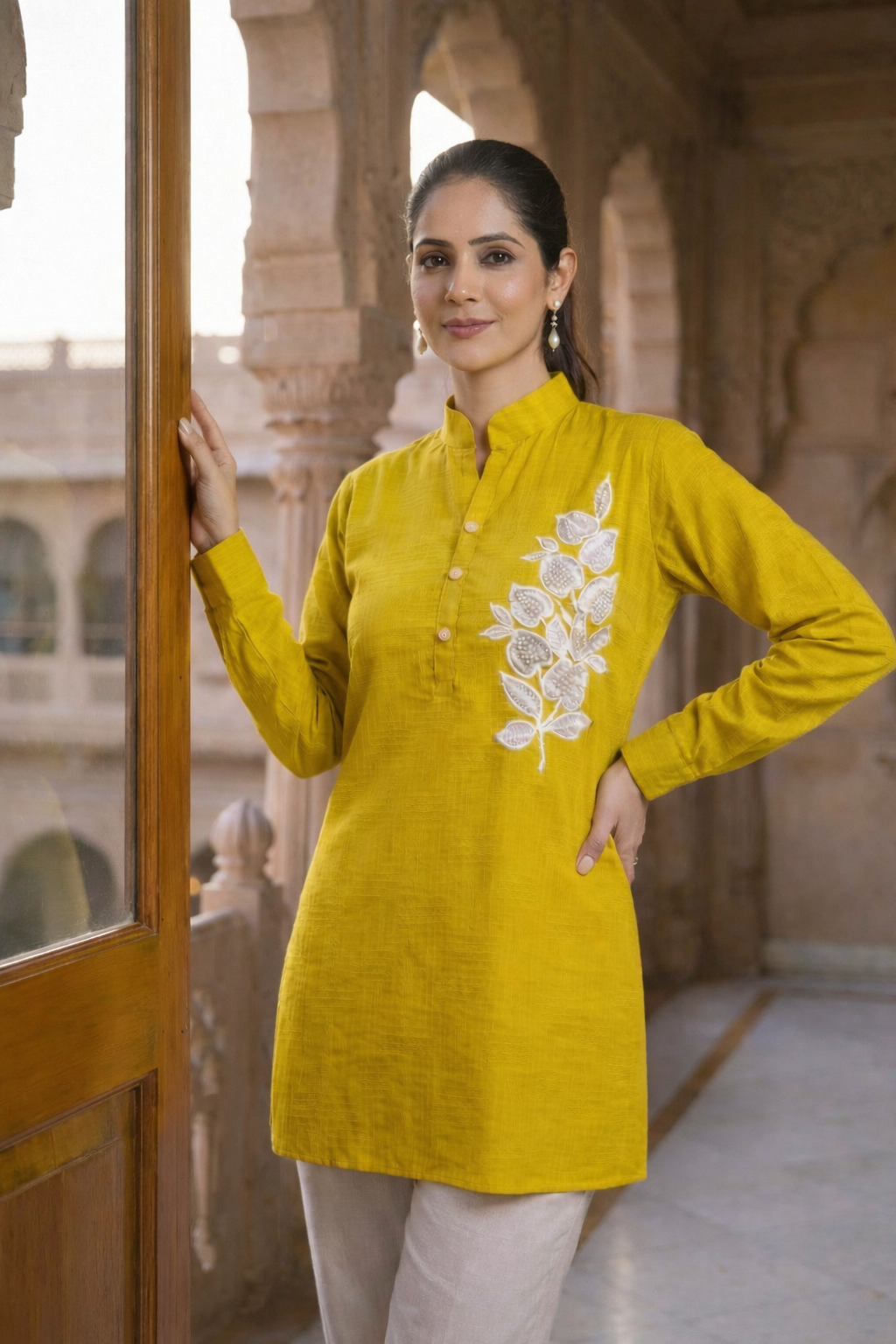 Mustard Bloom Heirloom Tunic