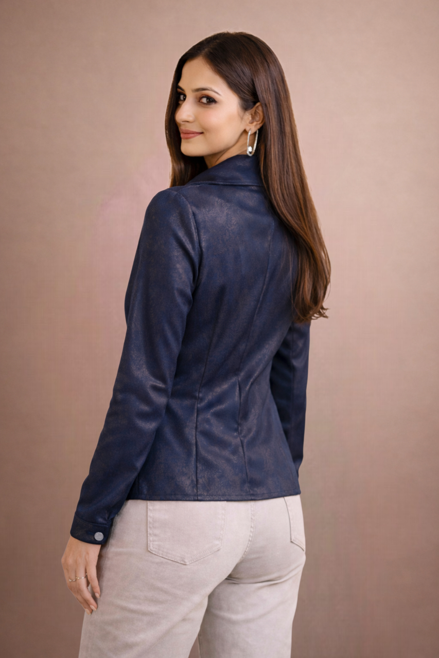 The Atelier Sculpted Navy Shirt