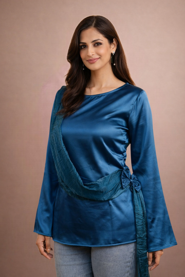 The Draped Ruffle Top