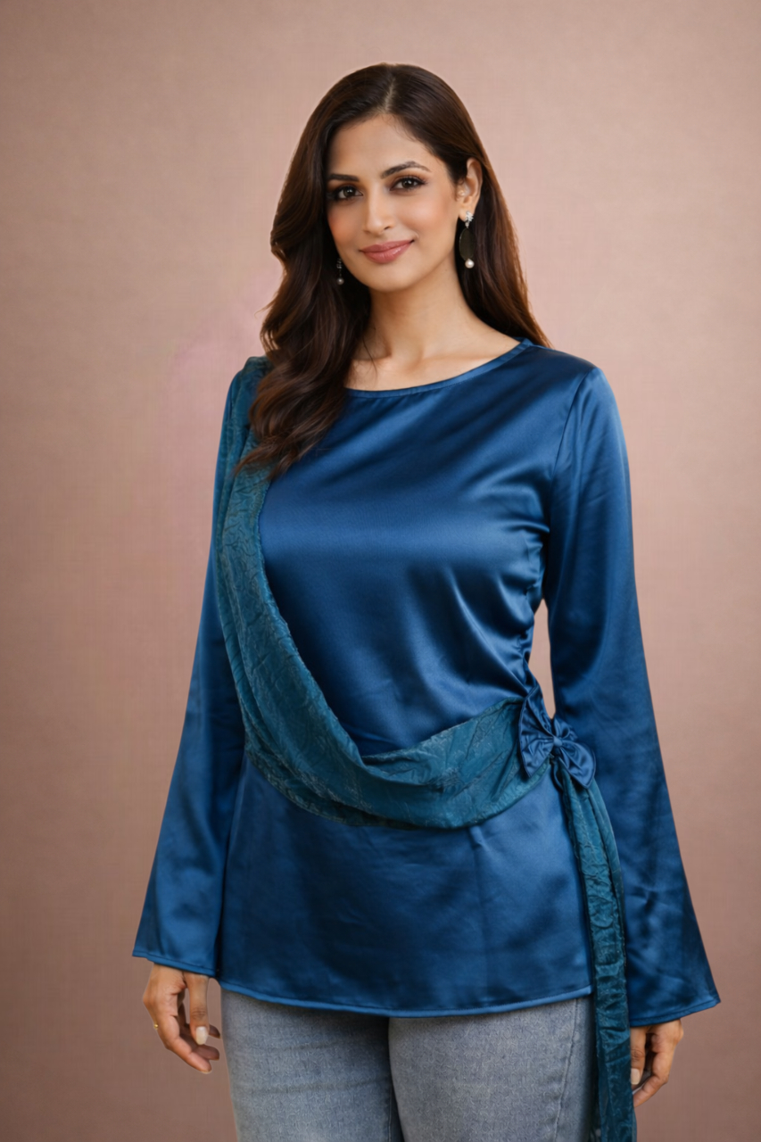 The Draped Ruffle Top
