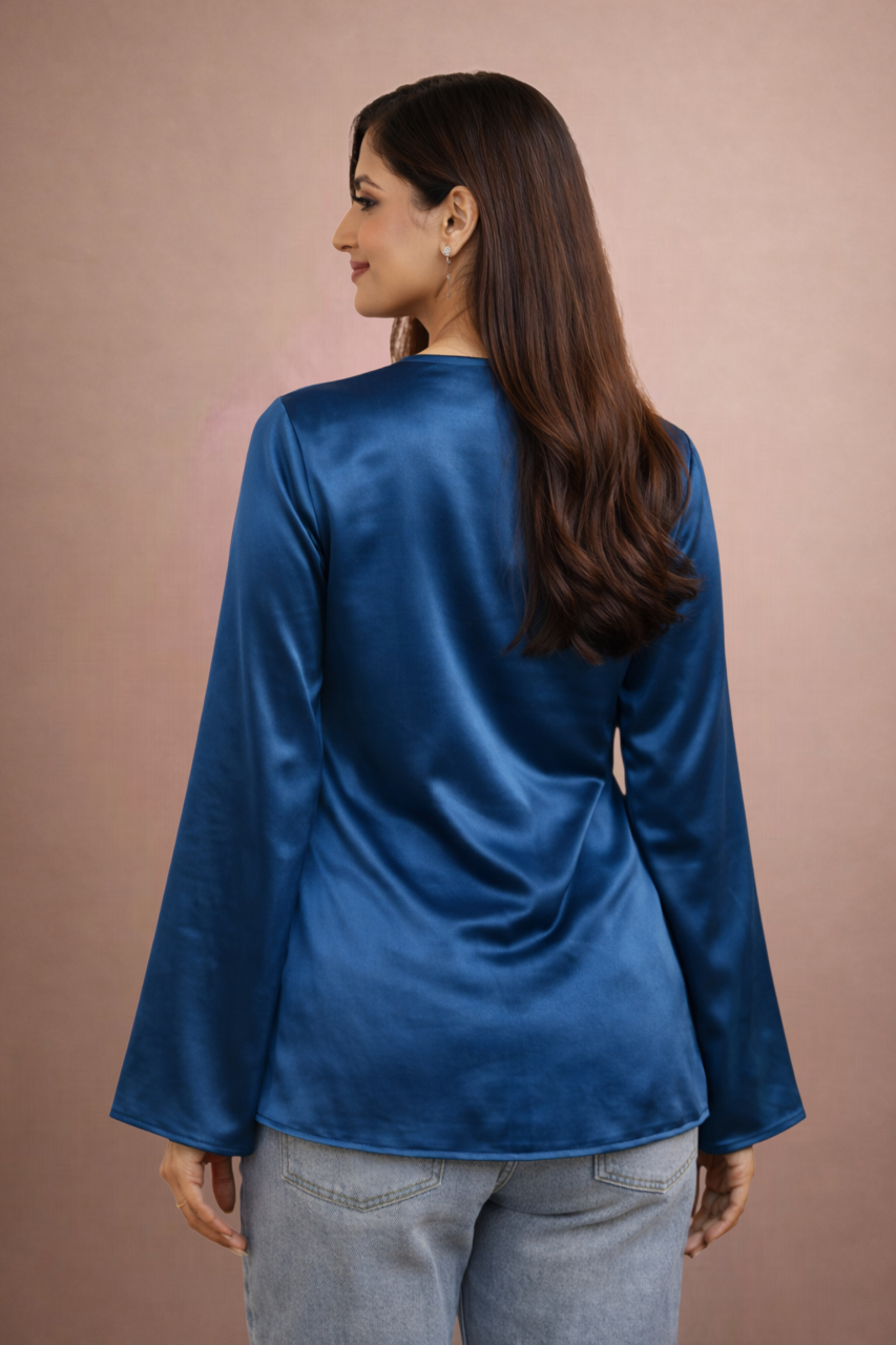 The Draped Ruffle Top