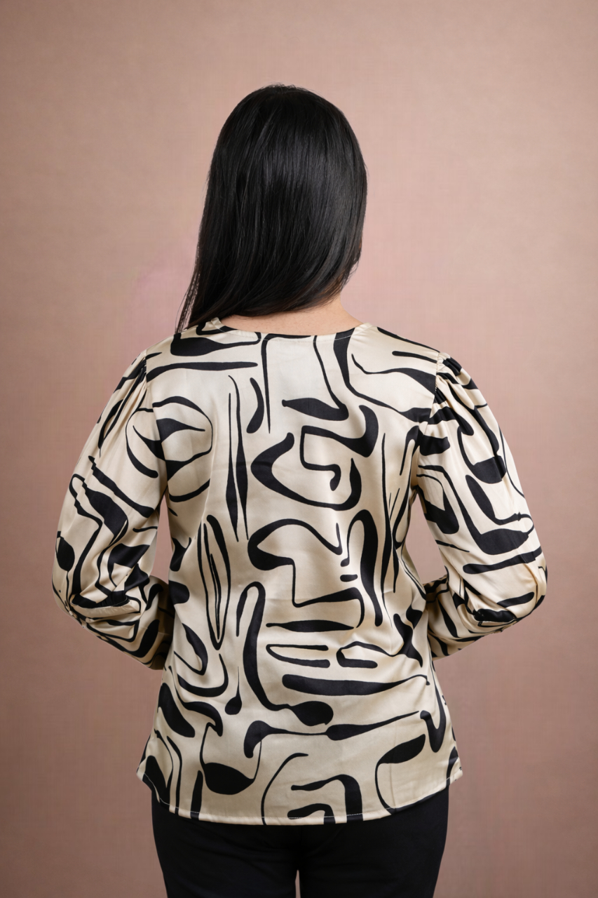 The Cuffed Print Top