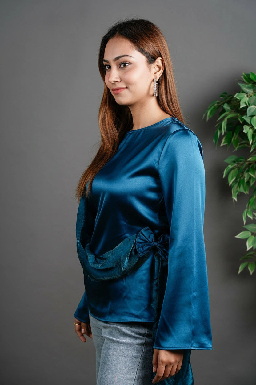 The Draped Ruffle Top