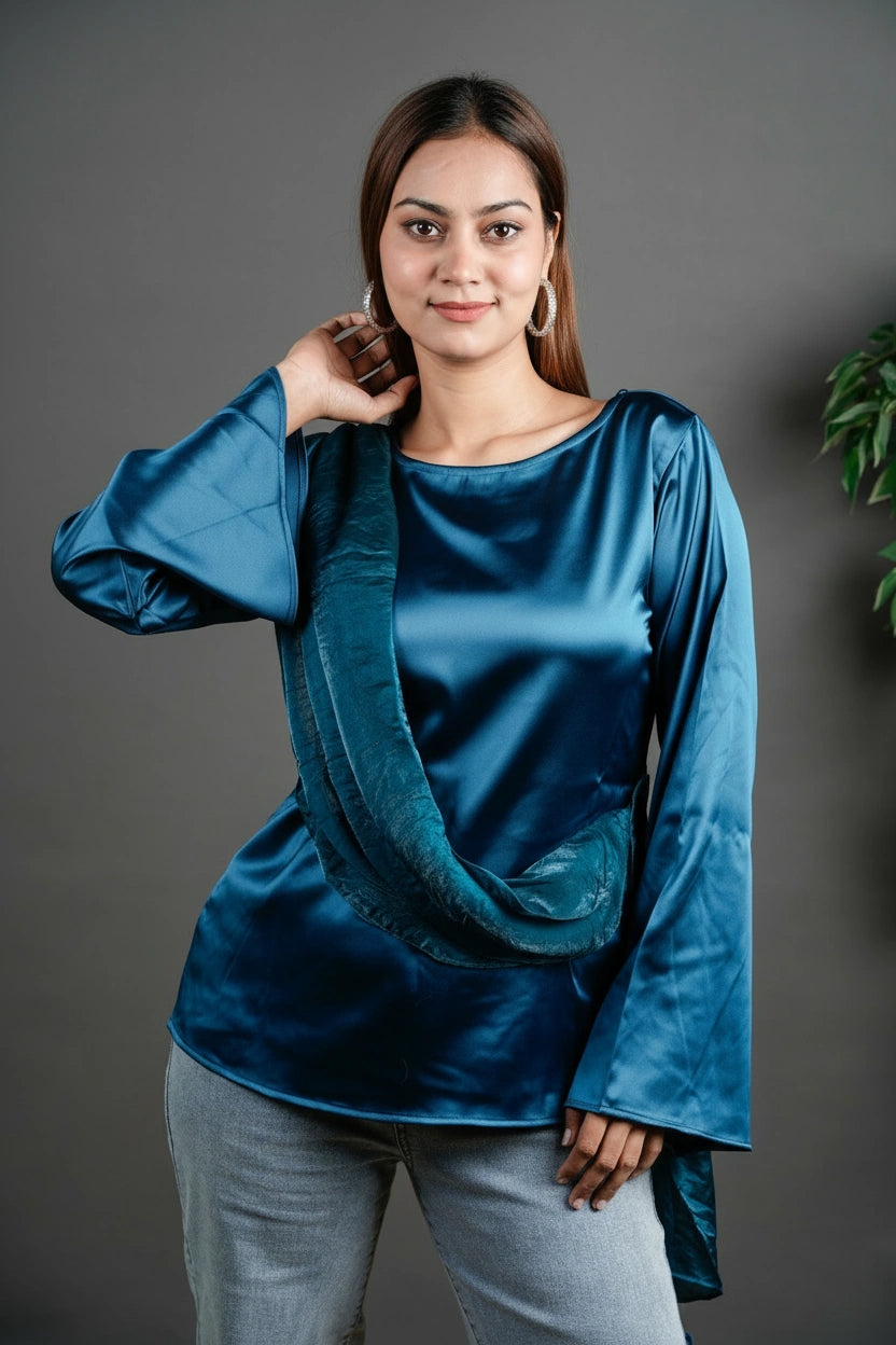 The Draped Ruffle Top