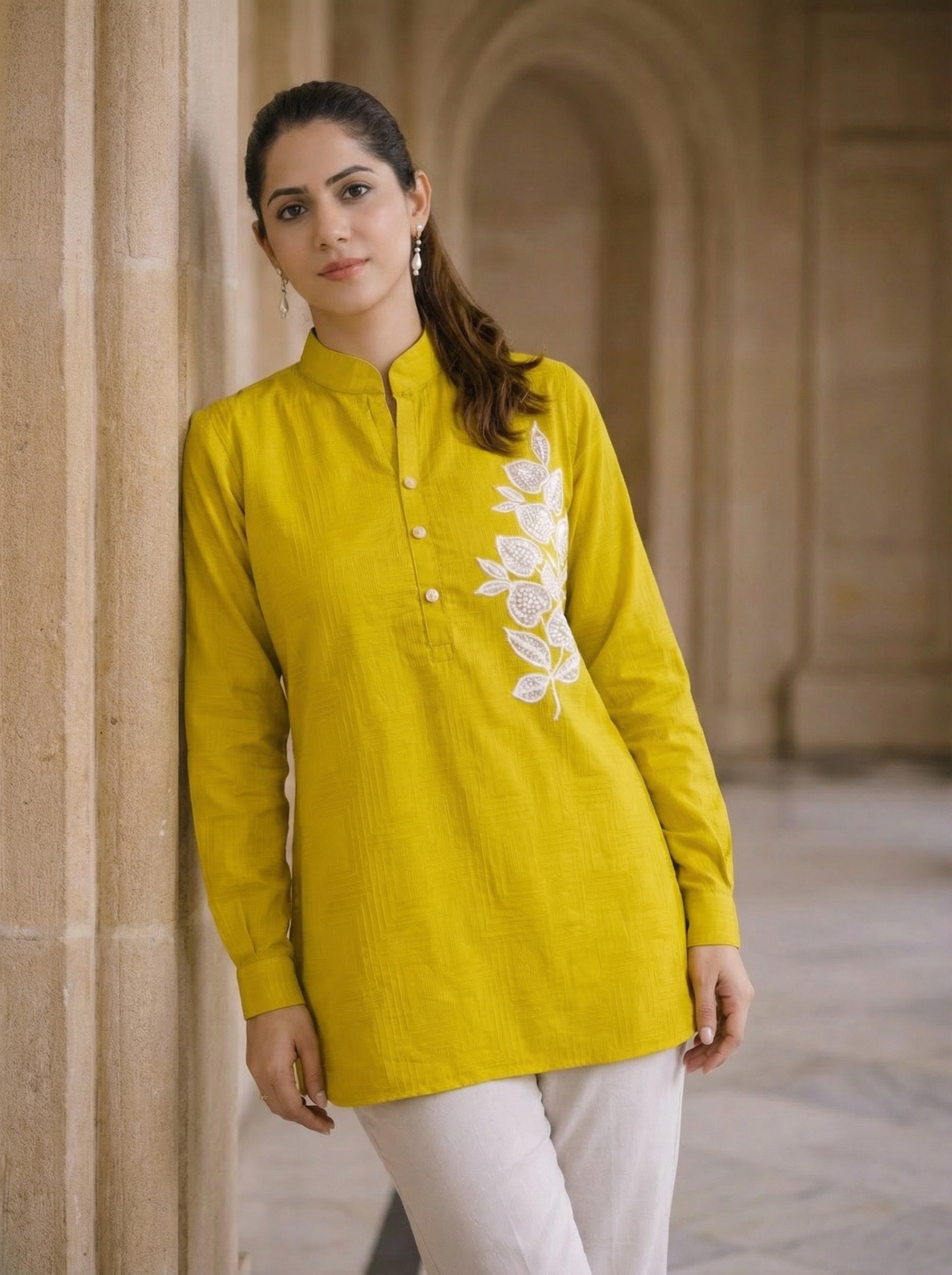 Mustard Bloom Heirloom Tunic