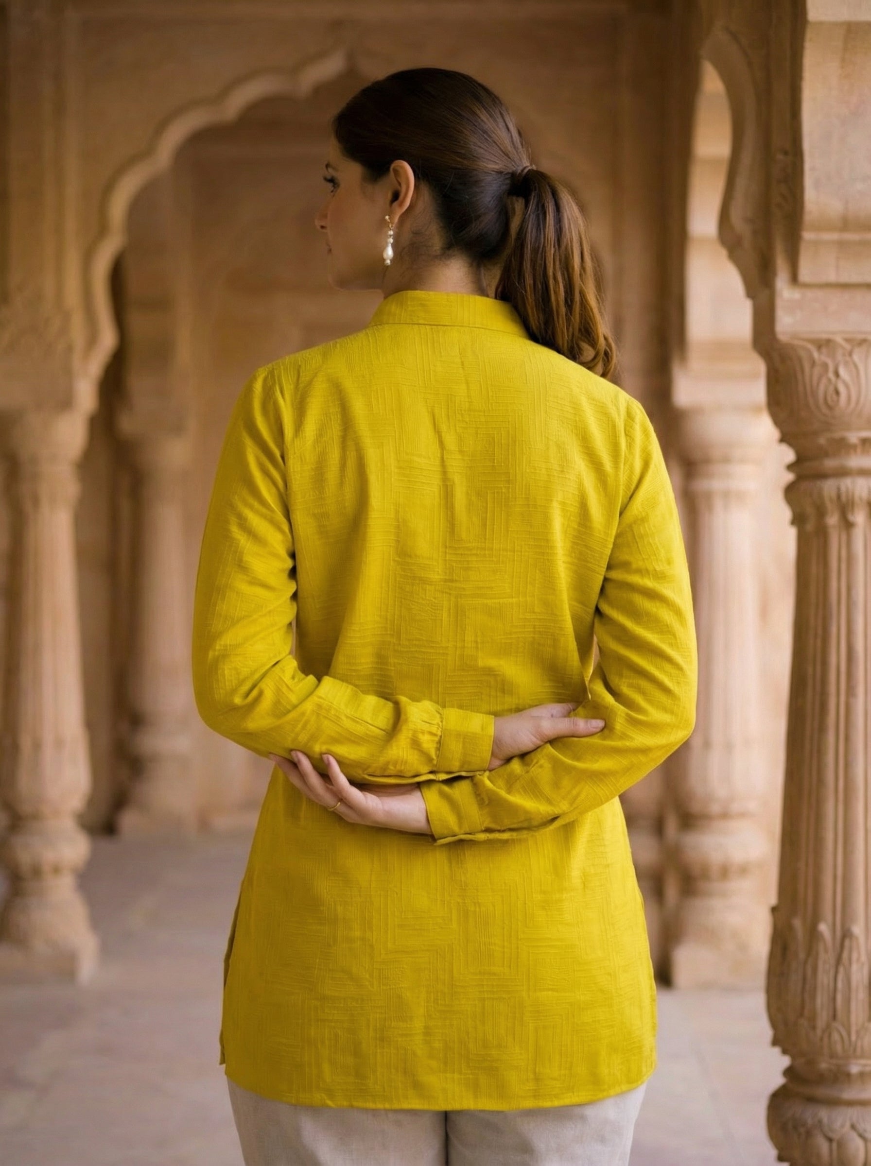 Mustard Bloom Heirloom Tunic